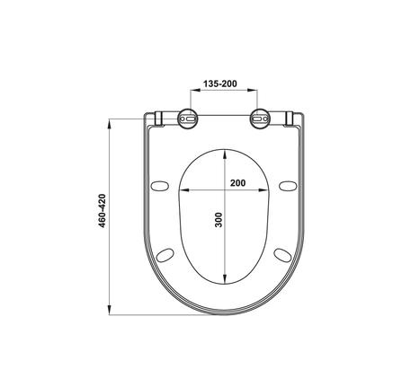 SP - Bộ nắp cho bồn cầu 588.82.411 - 588.82.412 Hafele 588.92.596